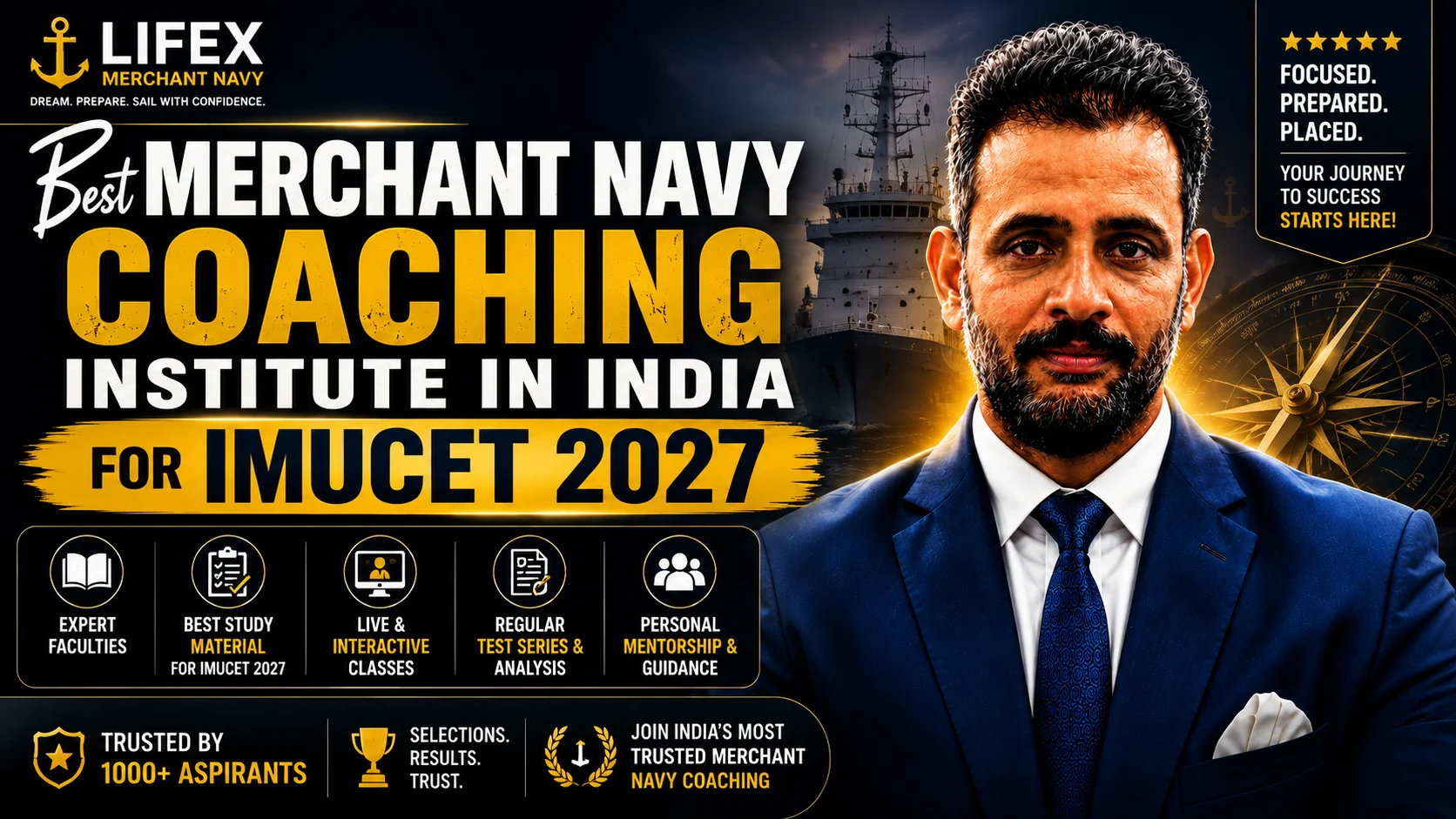 Best Merchant Navy Coaching Institute in India for IMUCET 2027