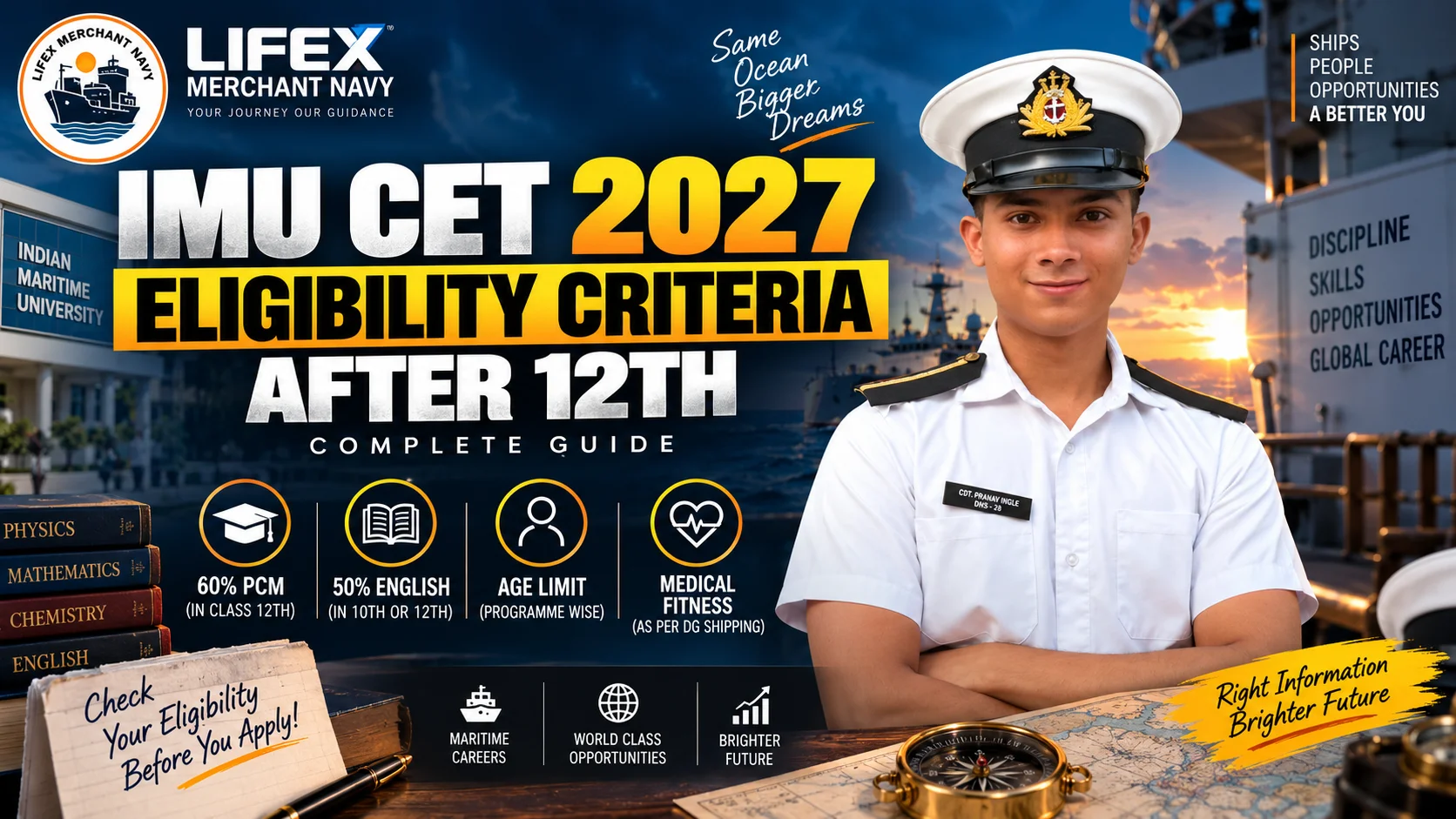 IMU CET Eligibility Criteria After 12th 2027